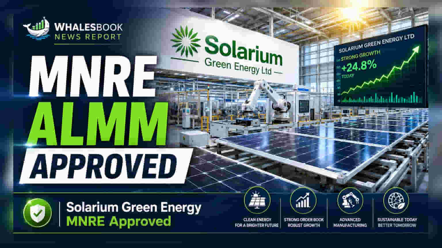 Solarium Green Energy Ltd Approved by MNRE for 1.23 GW Solar Module Supply