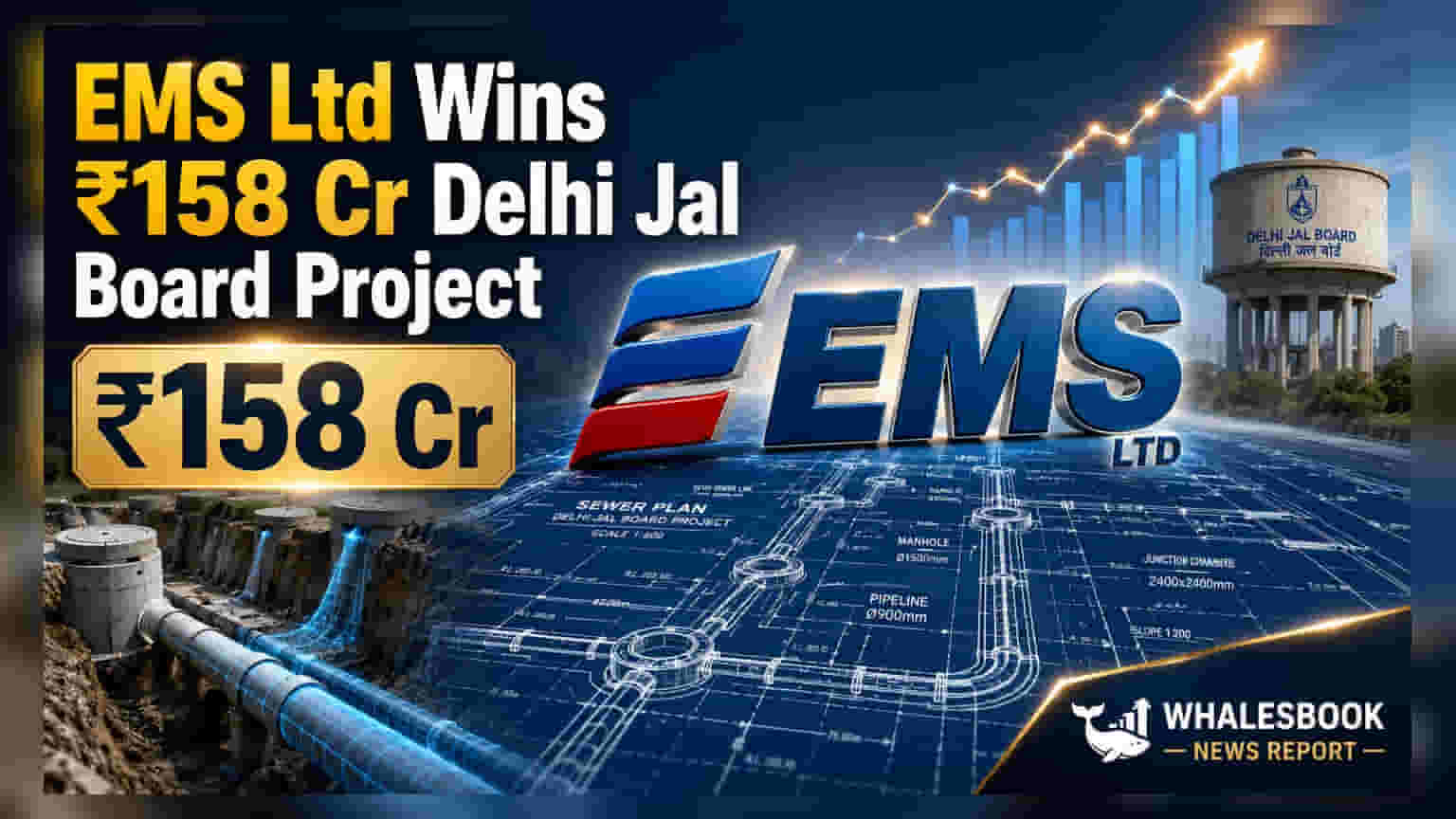EMS Ltd becomes Lowest Bidder for Delhi Jal Board sewerage project worth ₹158.29 crore