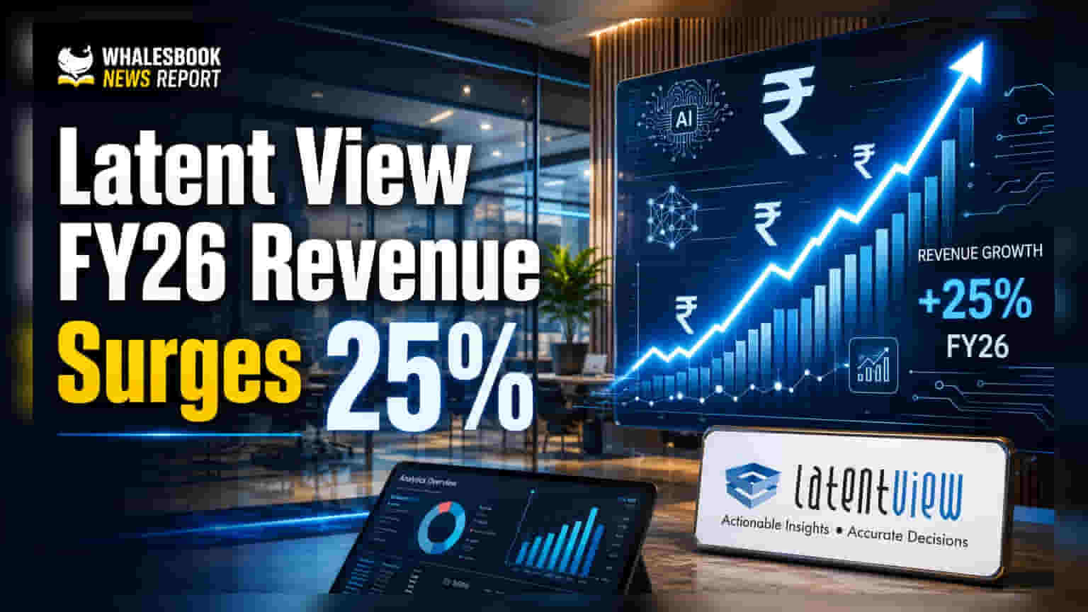 Latent View Analytics FY26 Revenue Surges 25% to ₹1,060 Crore; AI Revenue Hits 28%