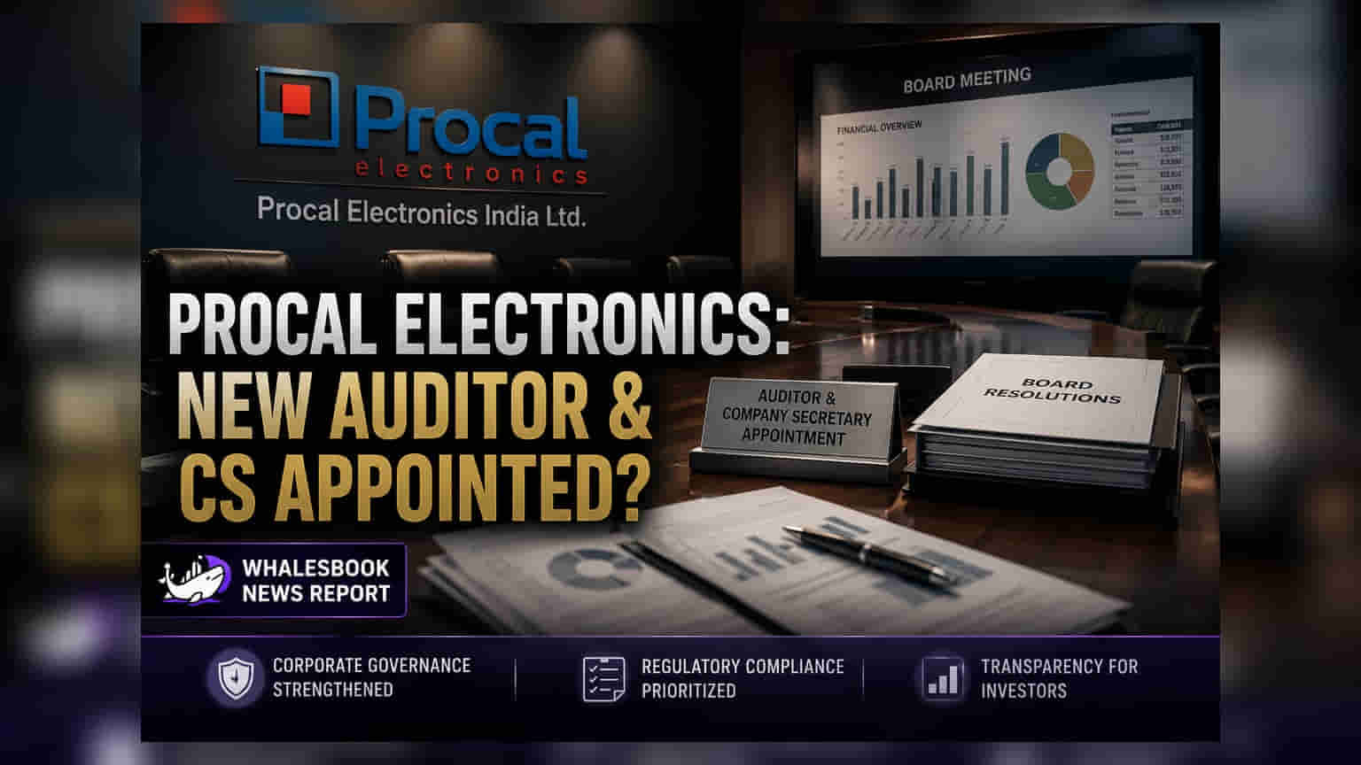 Procal Electronics Shares: નવા ઓડિટર અને કંપની સેક્રેટરીની નિમણૂક માટે બોર્ડ મીટિંગ