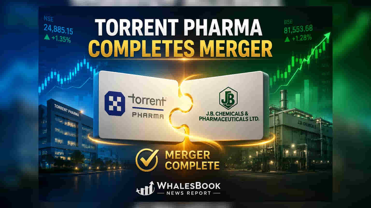 Torrent Pharma ਤੇ J.B. Chemicals ਦਾ ਰਲੇਵਾਂ ਮੁਕੰਮਲ! ਕੈਪੀਟਲ ਸਟਰਕਚਰ ਵਿੱਚ ਵੱਡਾ ਬਦਲਾਅ