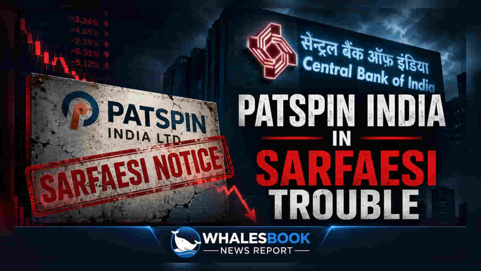 Patspin India Ltd 'ਤੇ SARFAESI ਕਾਰਵਾਈ: Central Bank of India ਵੱਲੋਂ ਲੋਨ ਡਿਫਾਲਟ ਦਾ ਨੋਟਿਸ