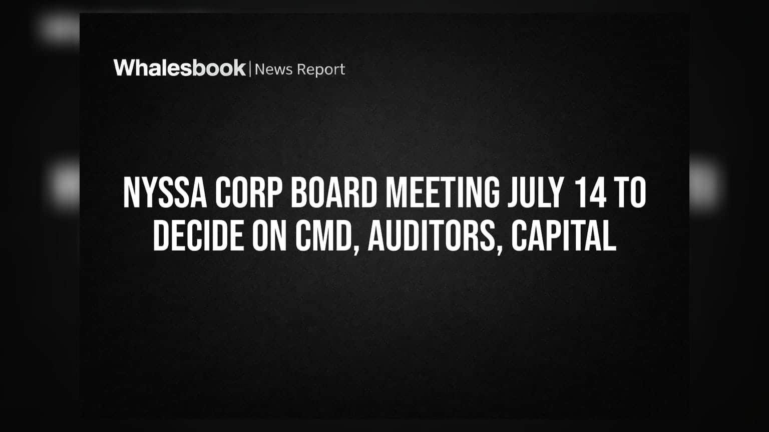 Nyssa Corp బోర్డు మీటింగ్: CMD మార్పు, ఆడిటర్ల నియామకం, క్యాపిటల్ పెంపుపై కీలక నిర్ణయాలు!