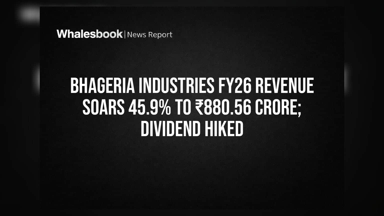 Bhageria Industries: ਕਮਾਈ 'ਚ 45.9% ਦਾ ਜ਼ਬਰਦਸਤ ਵਾਧਾ, ਡਿਵੀਡੈਂਡ ਵੀ ਵਧਾਇਆ!