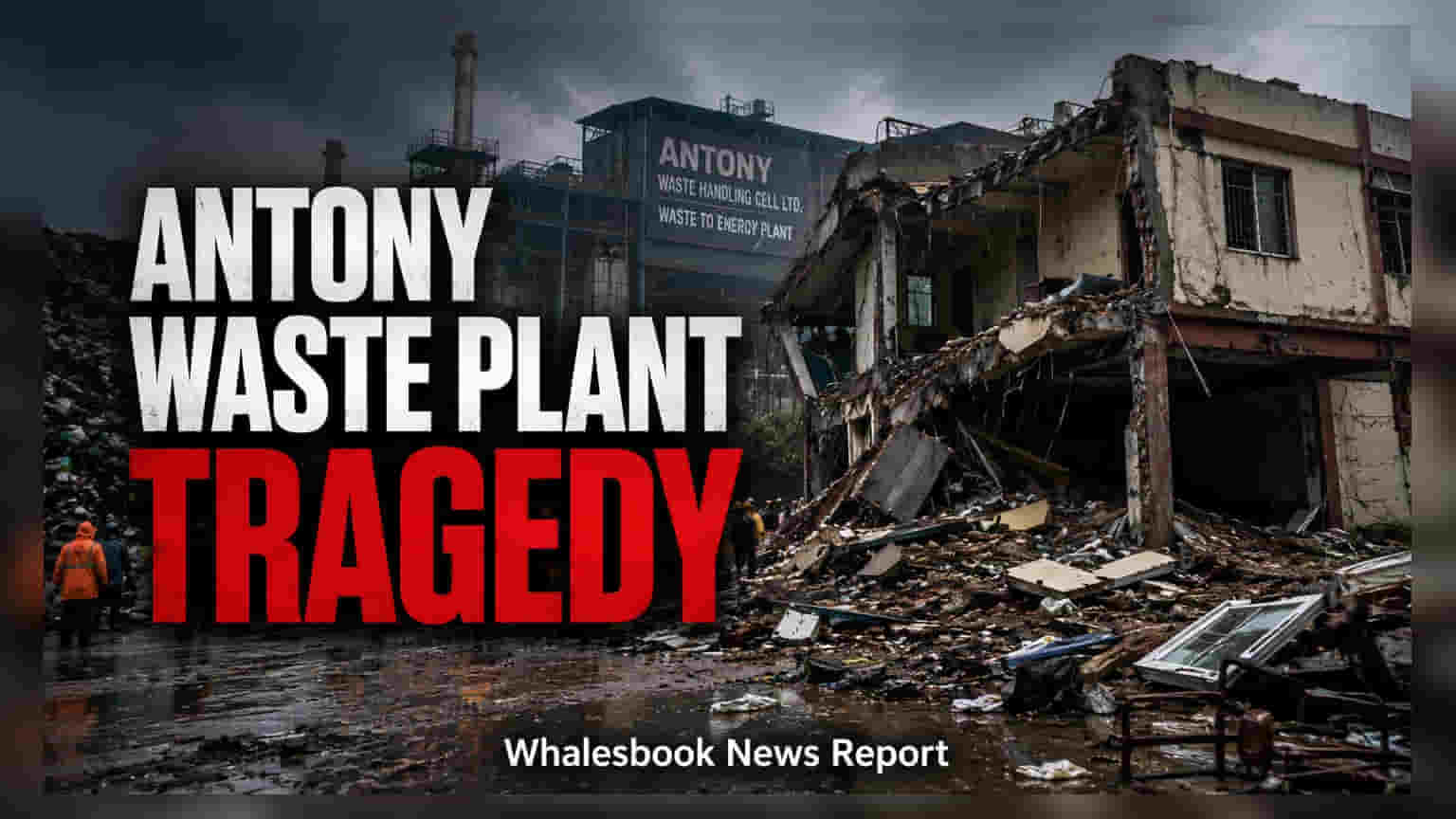 Antony Waste Plant Tragedy: पावसामुळे कचरा प्लांट कोसळला, ९ कर्मचाऱ्यांचा दुःखद मृत्यू