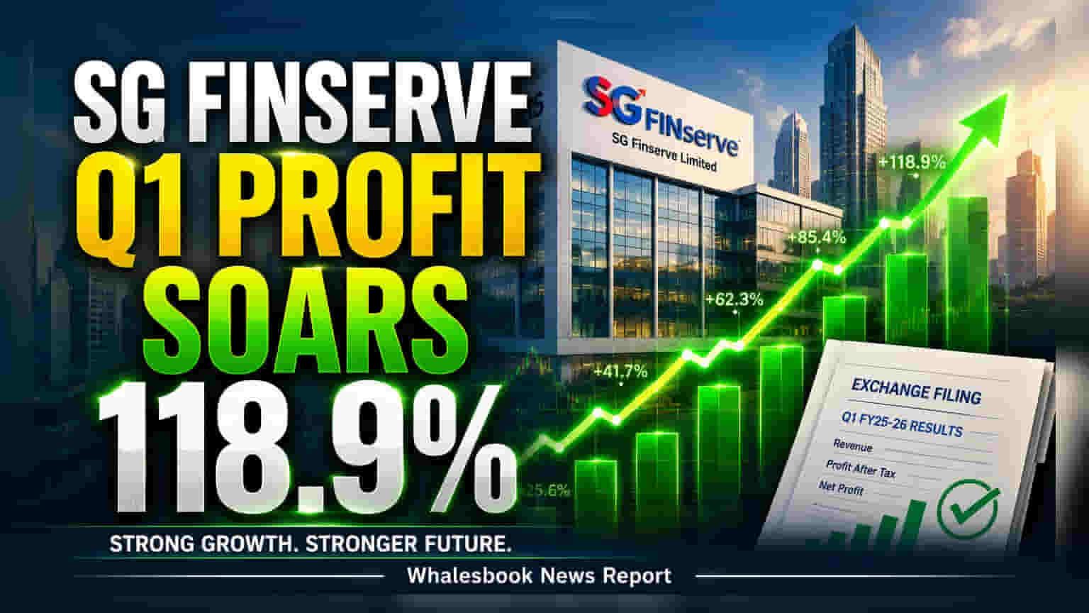 SG Finserve: வருவாய் இரட்டிப்பு! முதல் காலாண்டில் லாபம் **118.9%** உயர்வு!