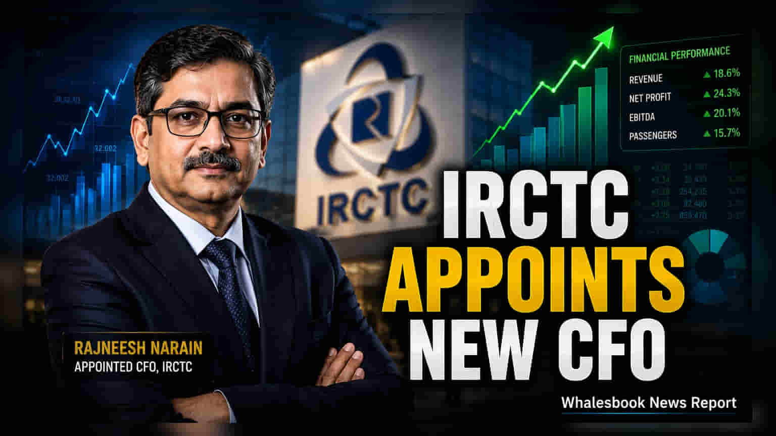 IRCTC புதிய CFO நியமனம்: ராஜ்னீஷ் நரேன் பொறுப்பேற்பு!