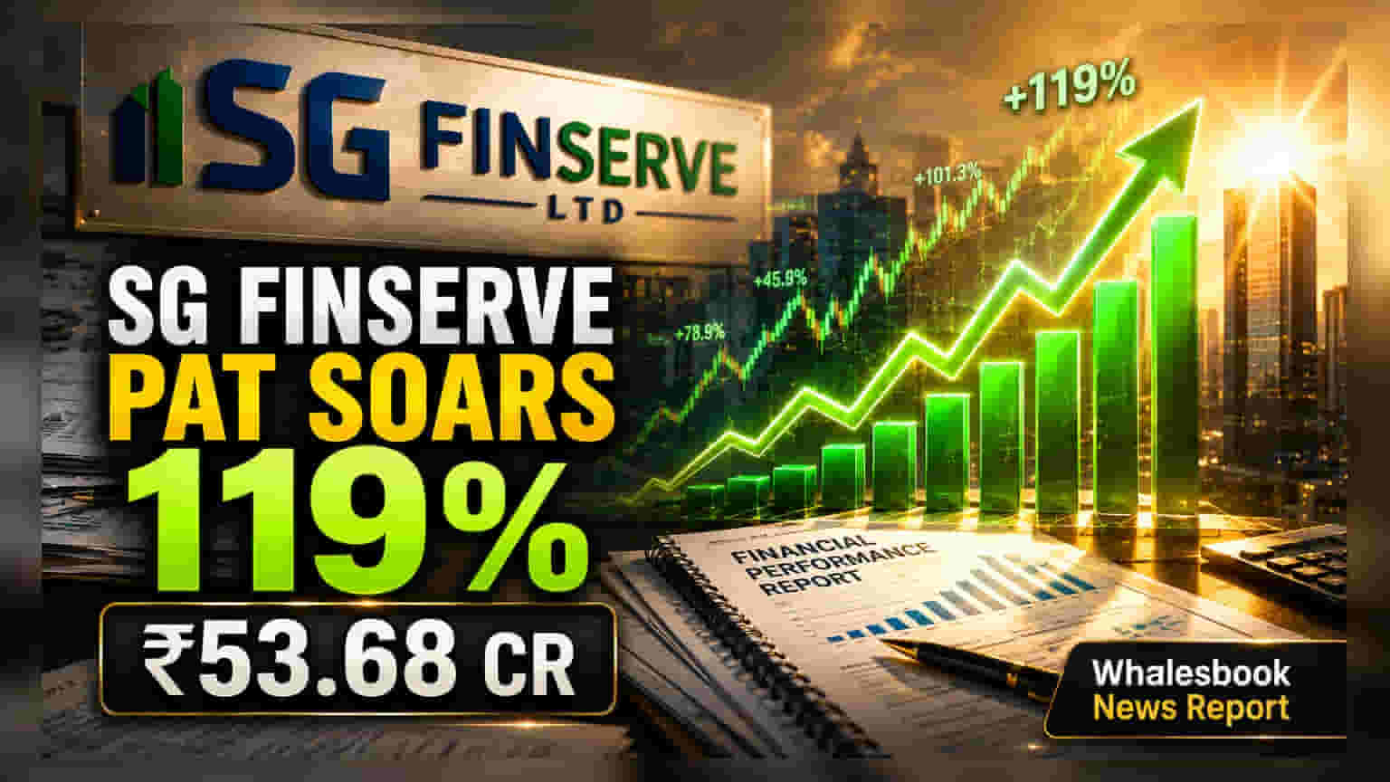SG Finserve: லாபம் 119% உயர்வு! கடன் புத்தகம் புதிய உச்சம்!