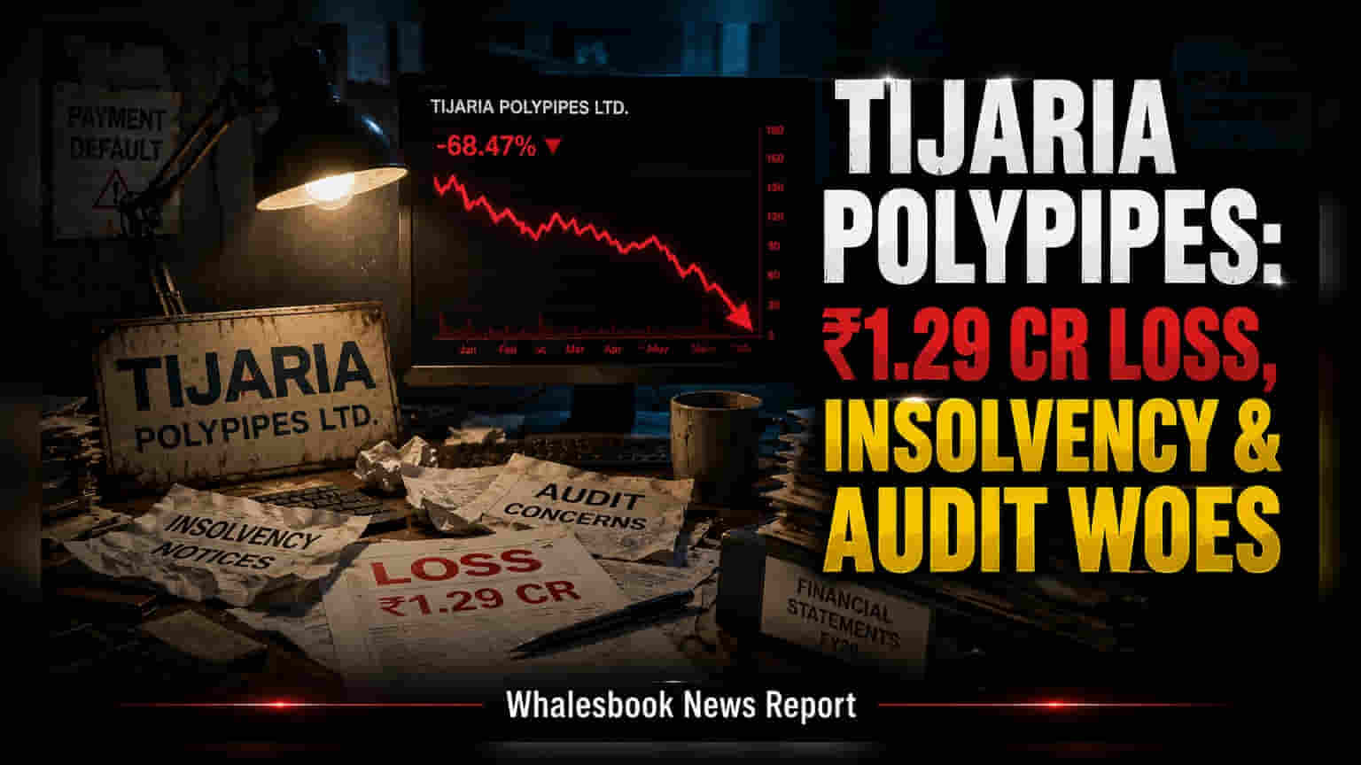 Tijaria Polypipes Share: નાદાર જાહેર થાય તે પહેલાં જ મોટી મુશ્કેલી! FY26 માં ₹1.29 કરોડનો ચોખ્ખો નુકસાન, ઓડિટરે આપી ચેતવણી