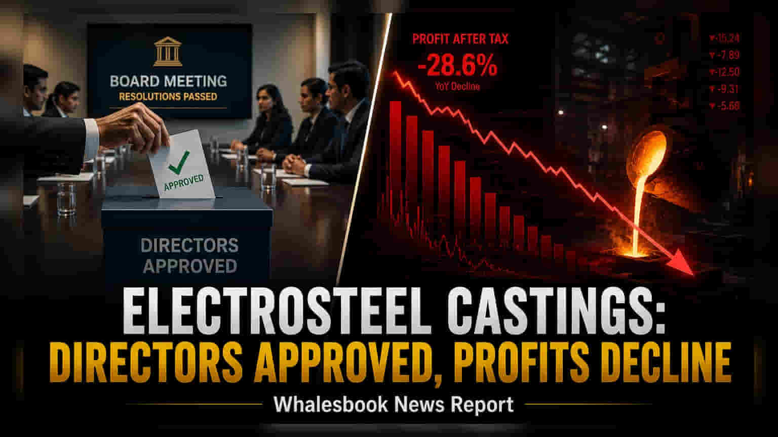 Electrosteel Castings: ડિરેક્ટર રિ-અપોઇન્ટમેન્ટ માટે મંજૂરી માંગતી કંપની, નફામાં ઘટાડો