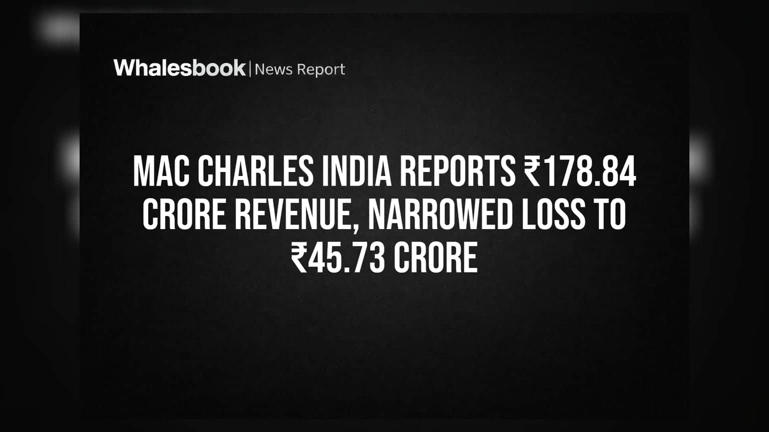Mac Charles India Share Price: ઝેનિથ બિલ્ડિંગના ભાડાથી રેકોર્ડ આવક, પણ નુકસાન યથાવત