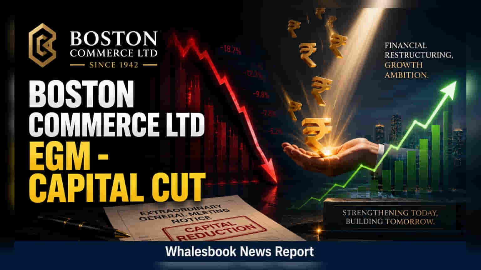 Boston Commerce Ltd: નુકસાન ઘટાડવા અને વિસ્તરણ માટે EGM, શેર ઘટાડવા અને ઉધાર મર્યાદા વધારવા પર ચર્ચા