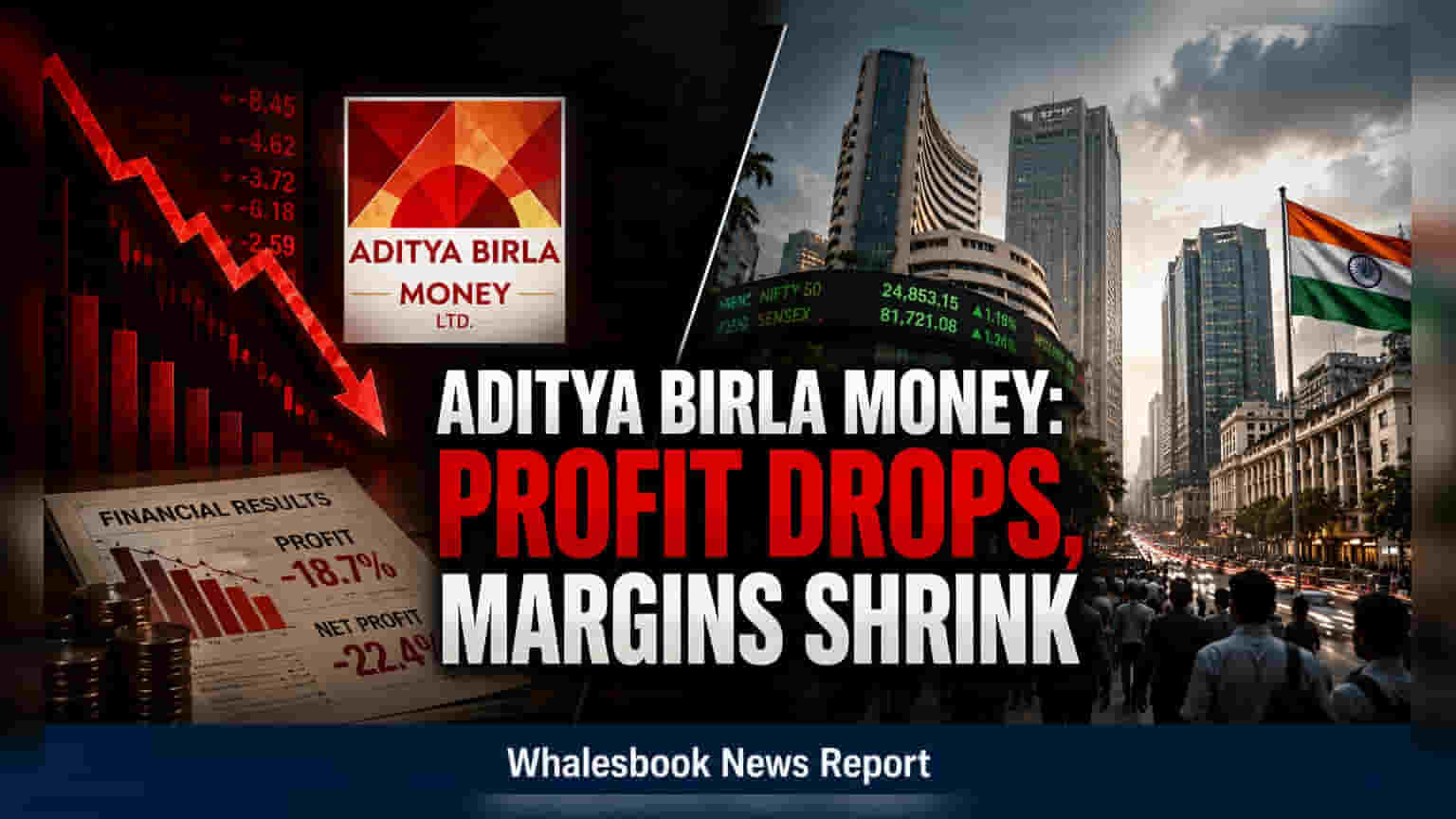 Aditya Birla Money शेअरमध्ये घसरण! Q1 FY27 मध्ये नफ्यात मोठी घट, कारण...