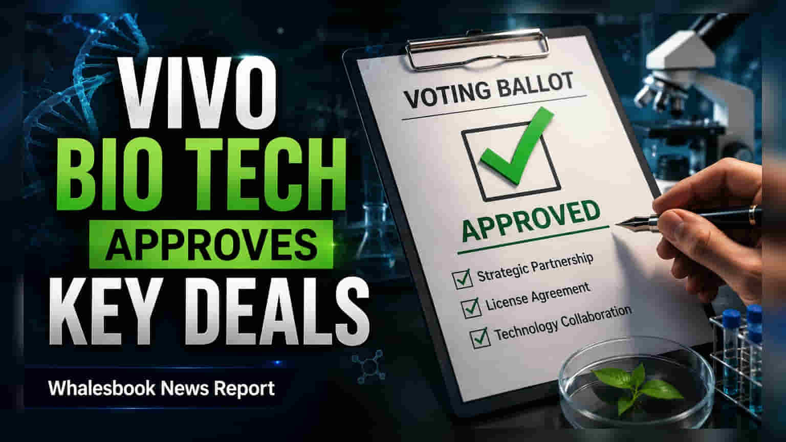 Vivo Bio Tech: शेअरहोल्डर्सचा मोठा निर्णय! संचालकपदाची मुदतवाढ आणि महत्त्वाचे व्यवहार मंजूर