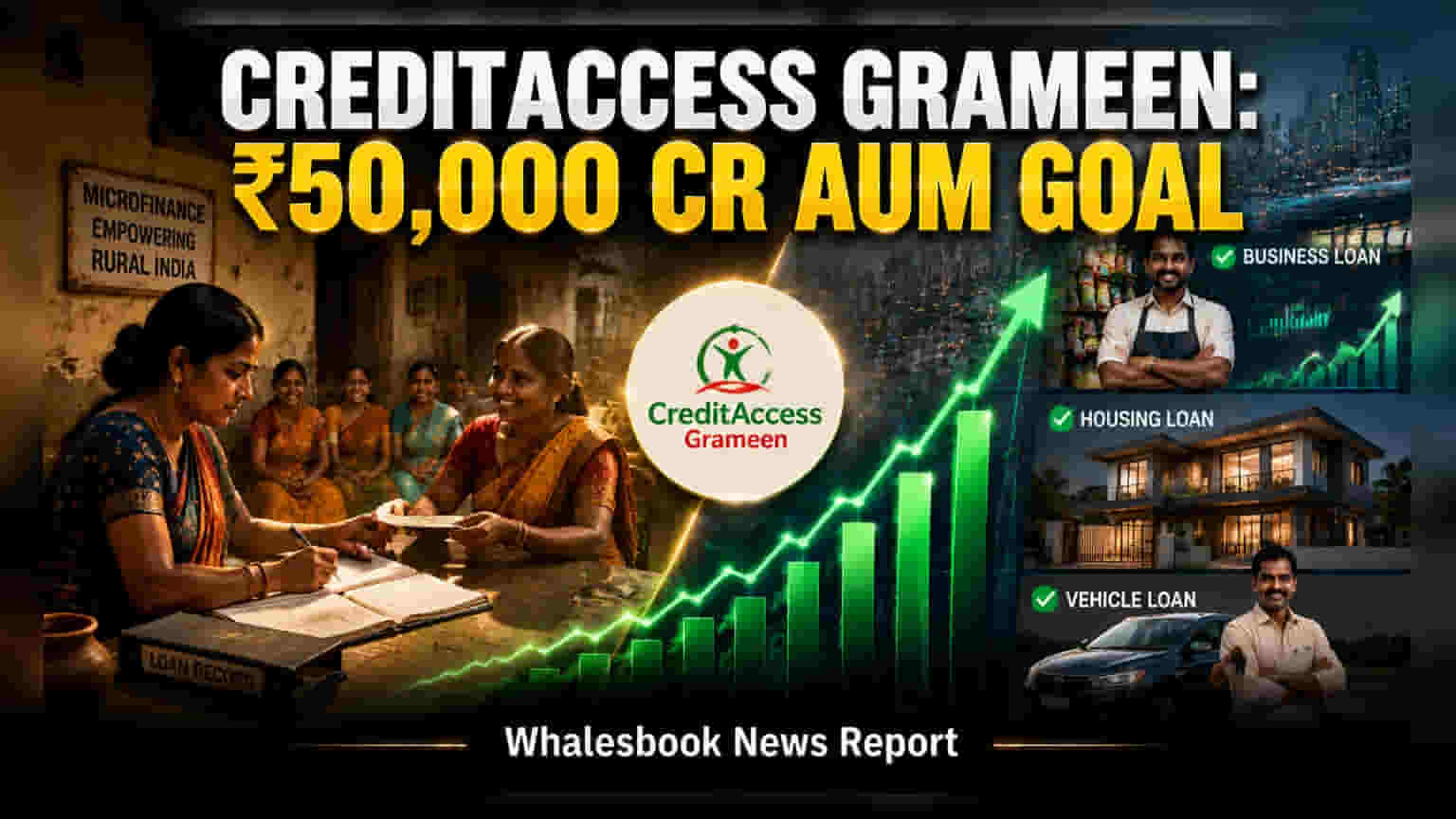 CreditAccess Grameen: FY28 నాటికి ₹50,000 కోట్లకు AUM చేరాలనే లక్ష్యంతో 'ప్రాజెక్ట్ శక్తి'