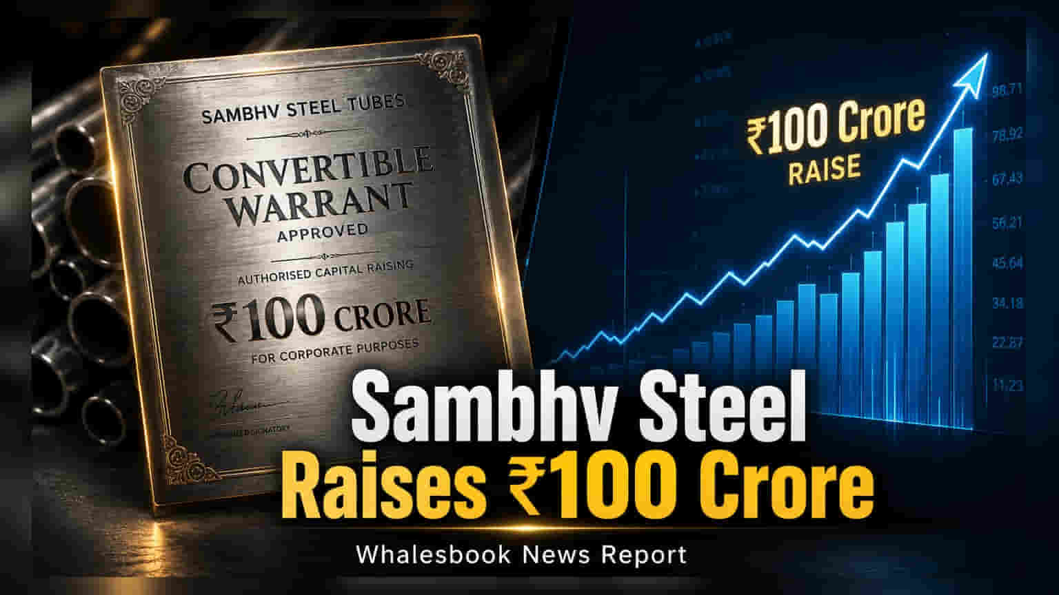 Sambhv Steel Tubes to raise ₹100 crore via convertible warrants