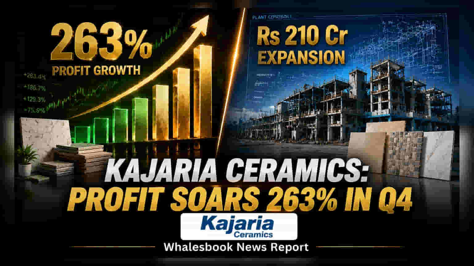 Kajaria Ceramics Q4 FY26 Profit Surges 263% on 12% Revenue Growth