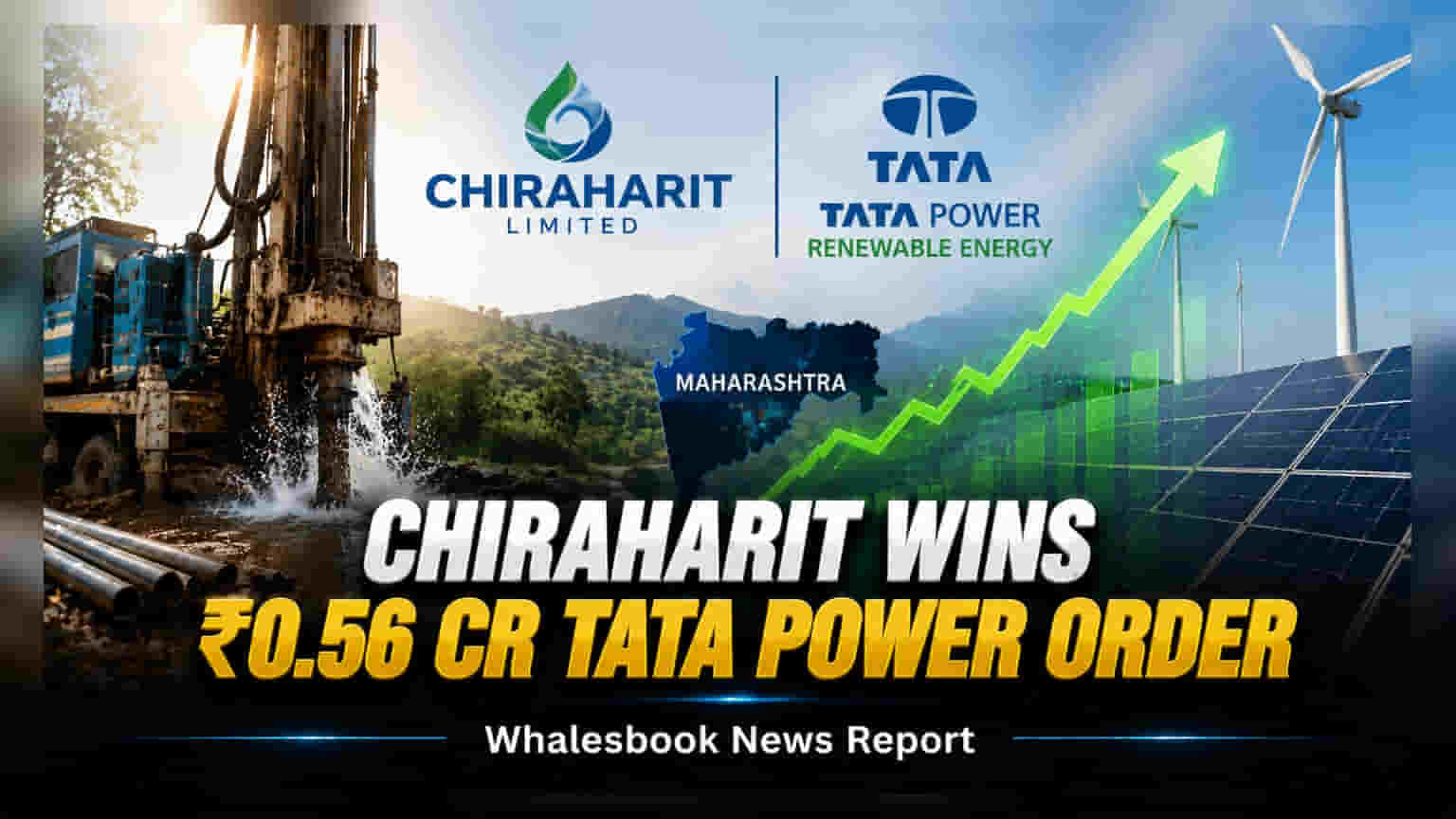 Chiraharit Secures ₹0.56 Crore Borewell Order from Tata Power Renewable Energy