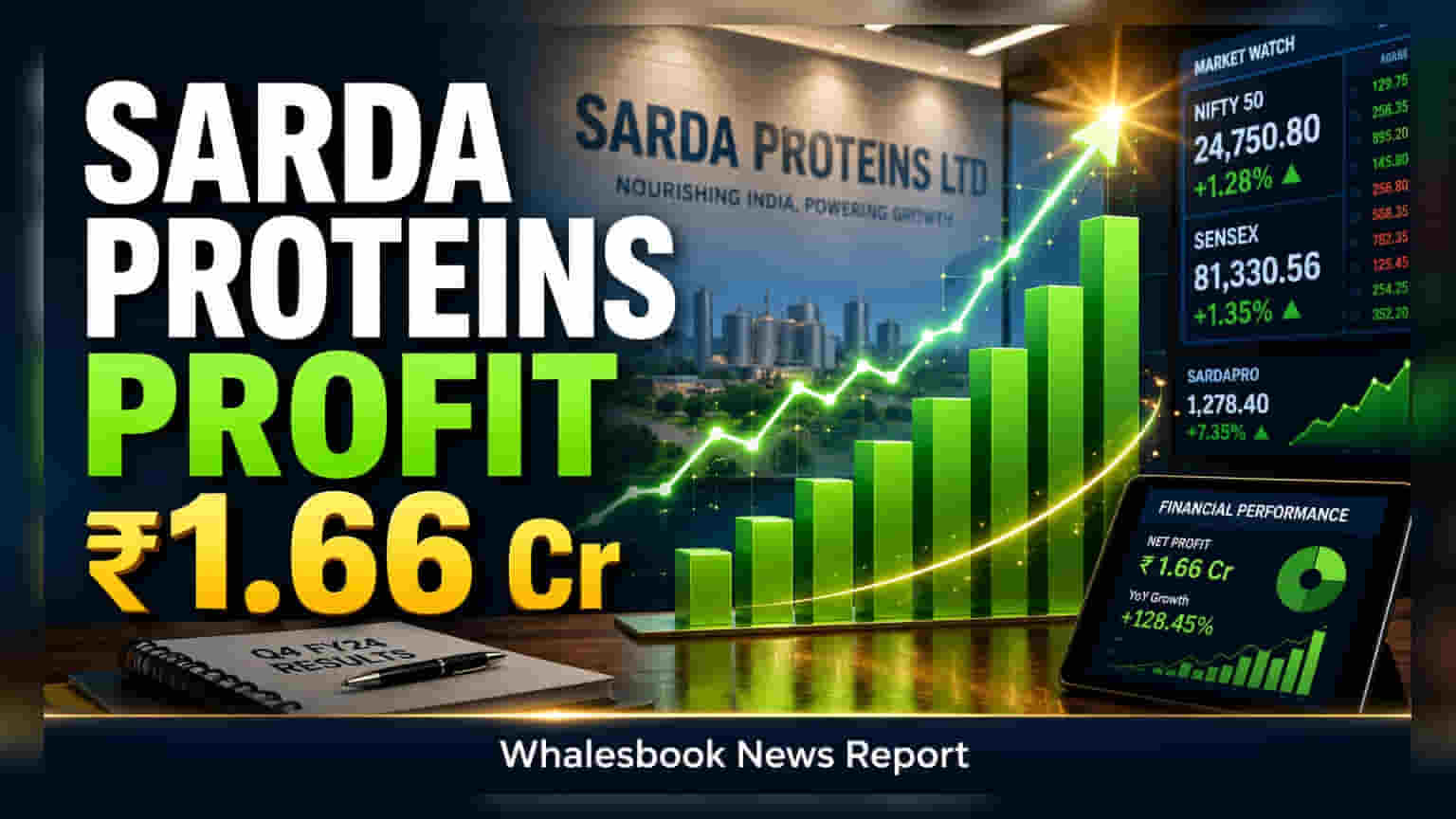 Sarda Proteins Q1 Results: નુકસાનમાંથી નફામાં કંપની, ₹1.66 કરોડનો ચોખ્ખો નફો