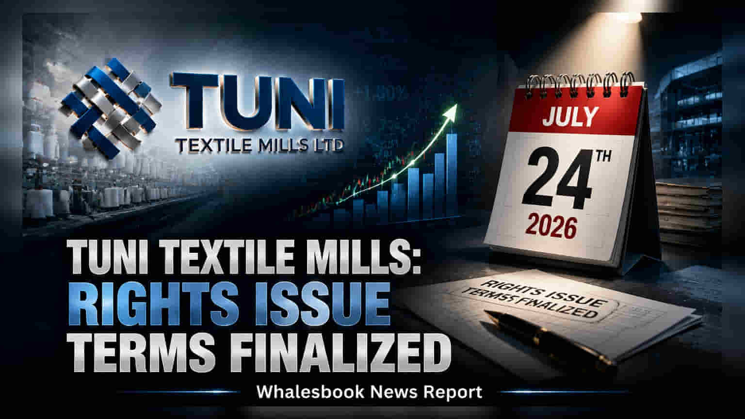 Tuni Textile Mills: રાઇટ્સ ઇશ્યૂની શરતો 24 જુલાઈના રોજ નક્કી થશે