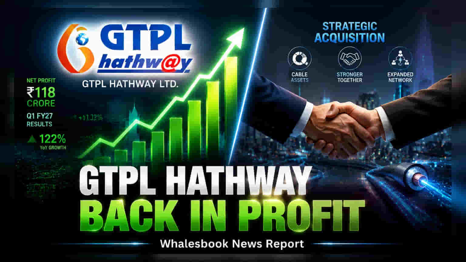 GTPL Hathway શેર તેજીમાં: કંપની ફરી નફામાં આવી, ACT ગ્રુપનો કેબલ બિઝનેસ ખરીદ્યો