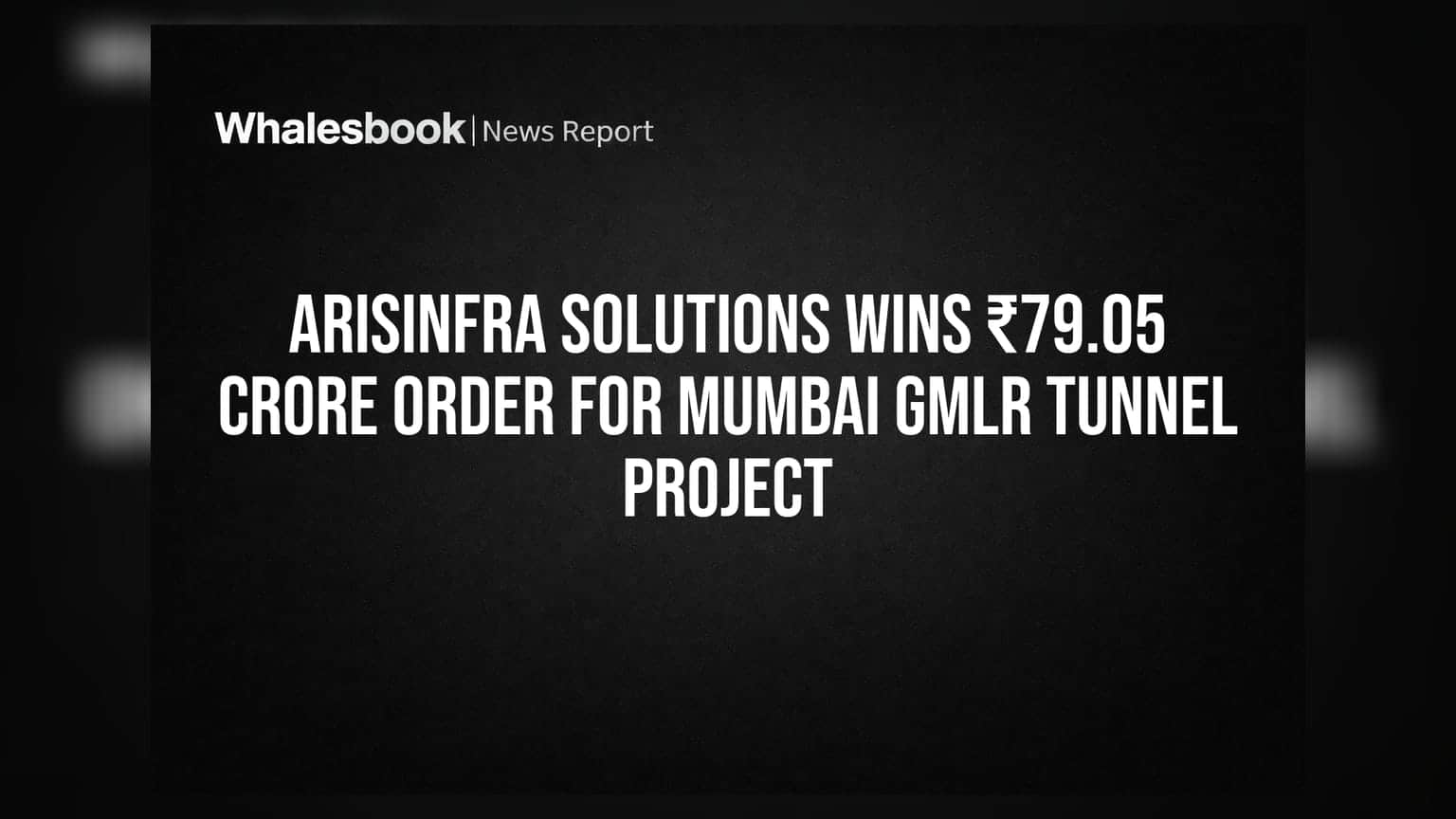 ArisInfra Solutions: மும்பை சுரங்கப் பாதை திட்டத்தில் ₹79.05 கோடி ஆர்டர்!