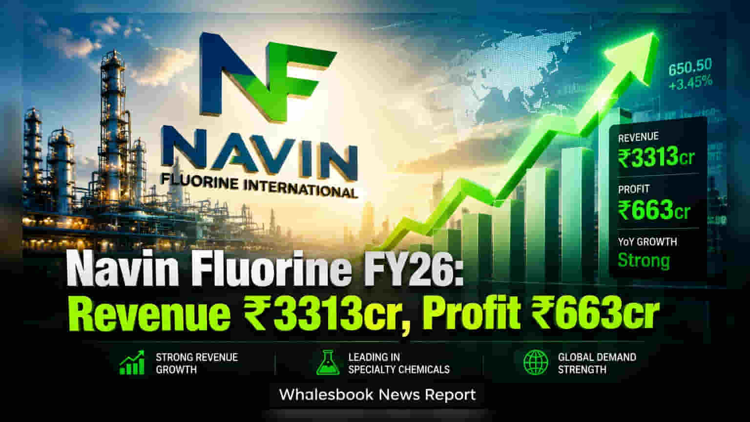 Navin Fluorine FY26 Revenue Up 41% to ₹3,313cr, Profit Surges 130%