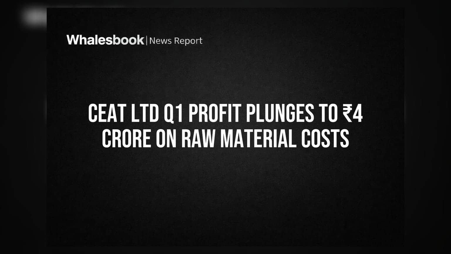 CEAT शेअरमध्ये घसरण! कच्च्या मालाच्या वाढत्या किमतींमुळे नफ्यात ९६% घट