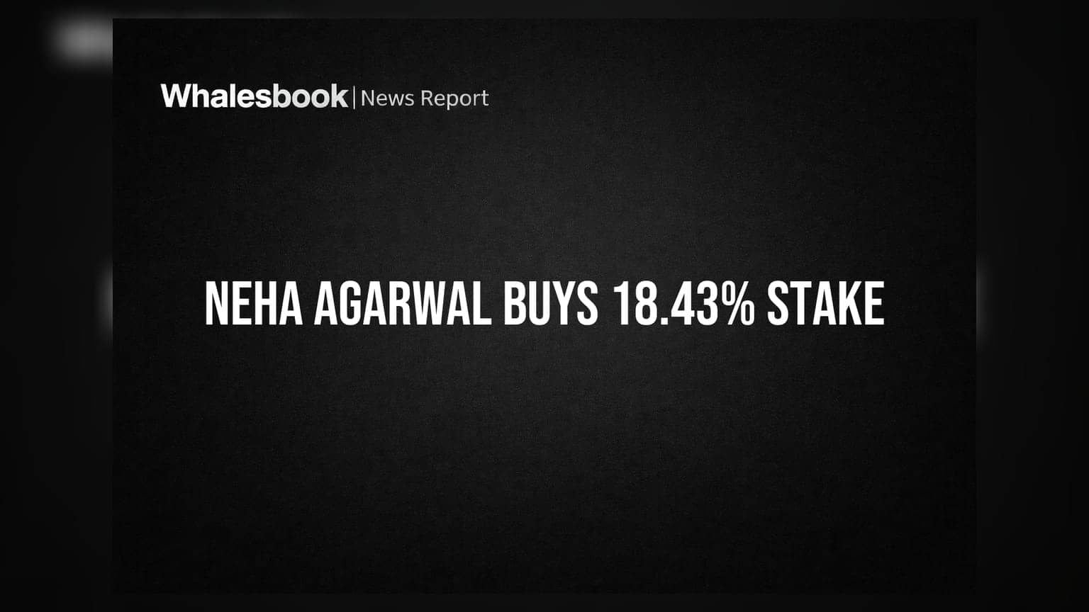Neha Agarwal Acquires 18.43% Stake in India Cements Capital Via Off-Market Deal