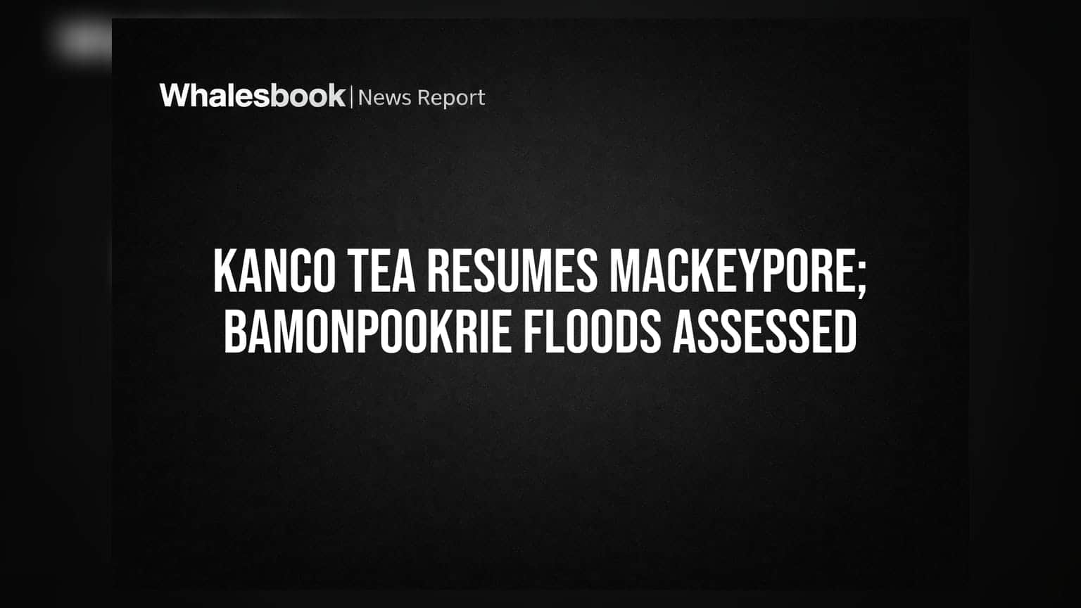 Kanco Tea: வெள்ளம் பாதித்த எஸ்டேட் இயல்பு நிலைக்குத் திரும்பியது; அடுத்த கட்ட நடவடிக்கை என்ன?