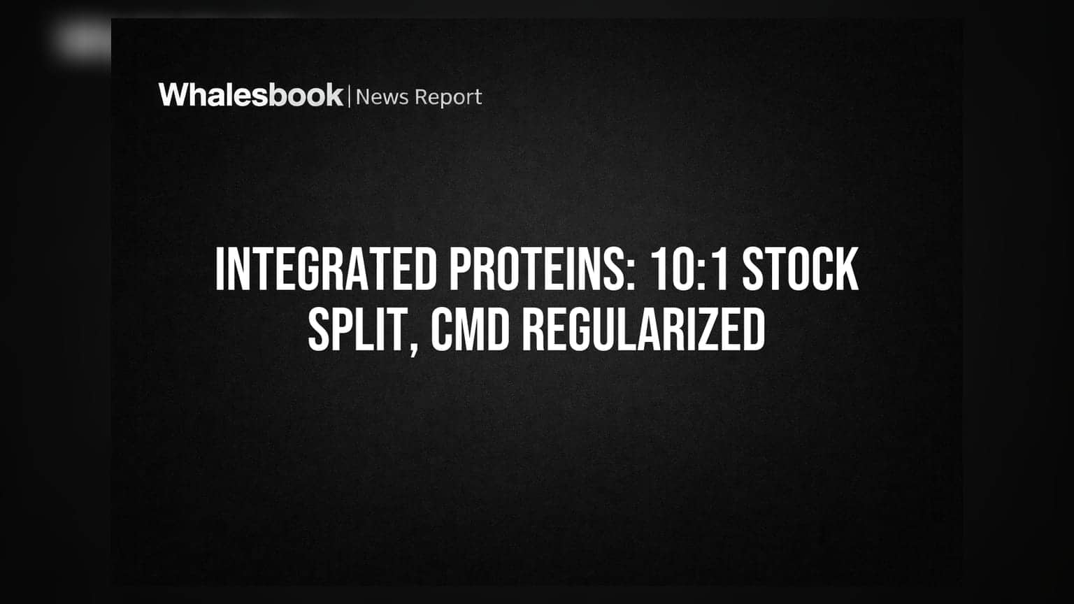Integrated Proteins Stock Split: કંપનીનો મોટો નિર્ણય, શેર સ્પ્લિટ અને CMDની નિયુક્તિ પર લાગશે મહોર!