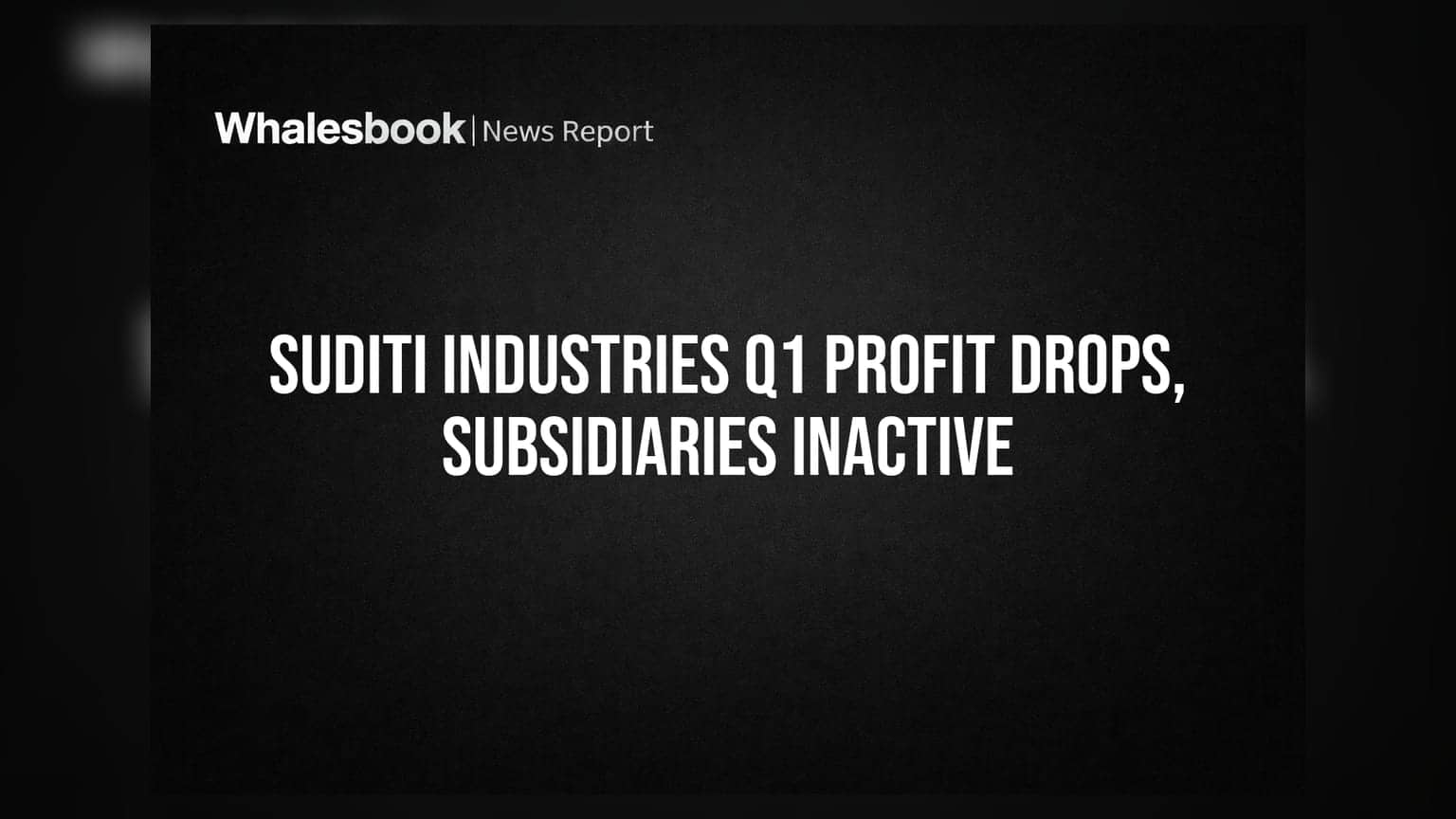 Suditi Industries Share: કંપનીના નફામાં મોટો ઘટાડો, સબસિડિયરીઝની હાલત પણ ખસ્તાલ
