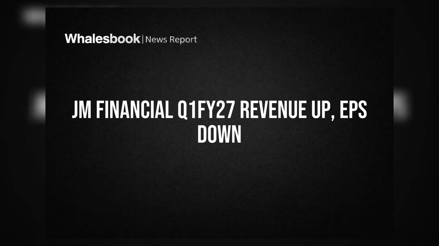 JM Financial Q1FY27 Revenue Up 13% To ₹883 Crore; EPS Down 36%