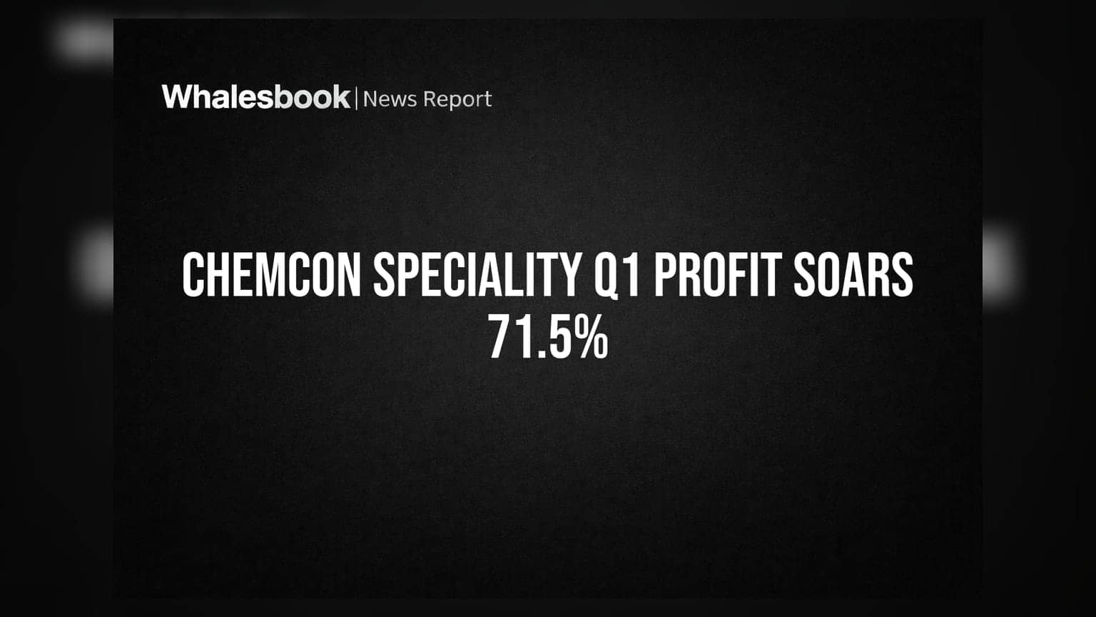 Chemcon Speciality Chemicals posts 71.5% net profit jump in Q1 FY27
