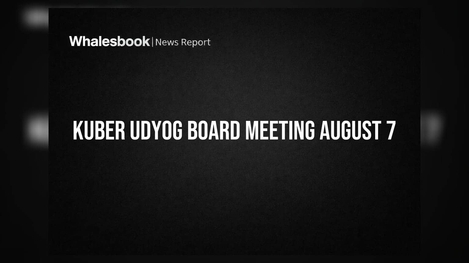 Kuber Udyog Board to Consider Fundraising Via Preferential Issue on Aug 7