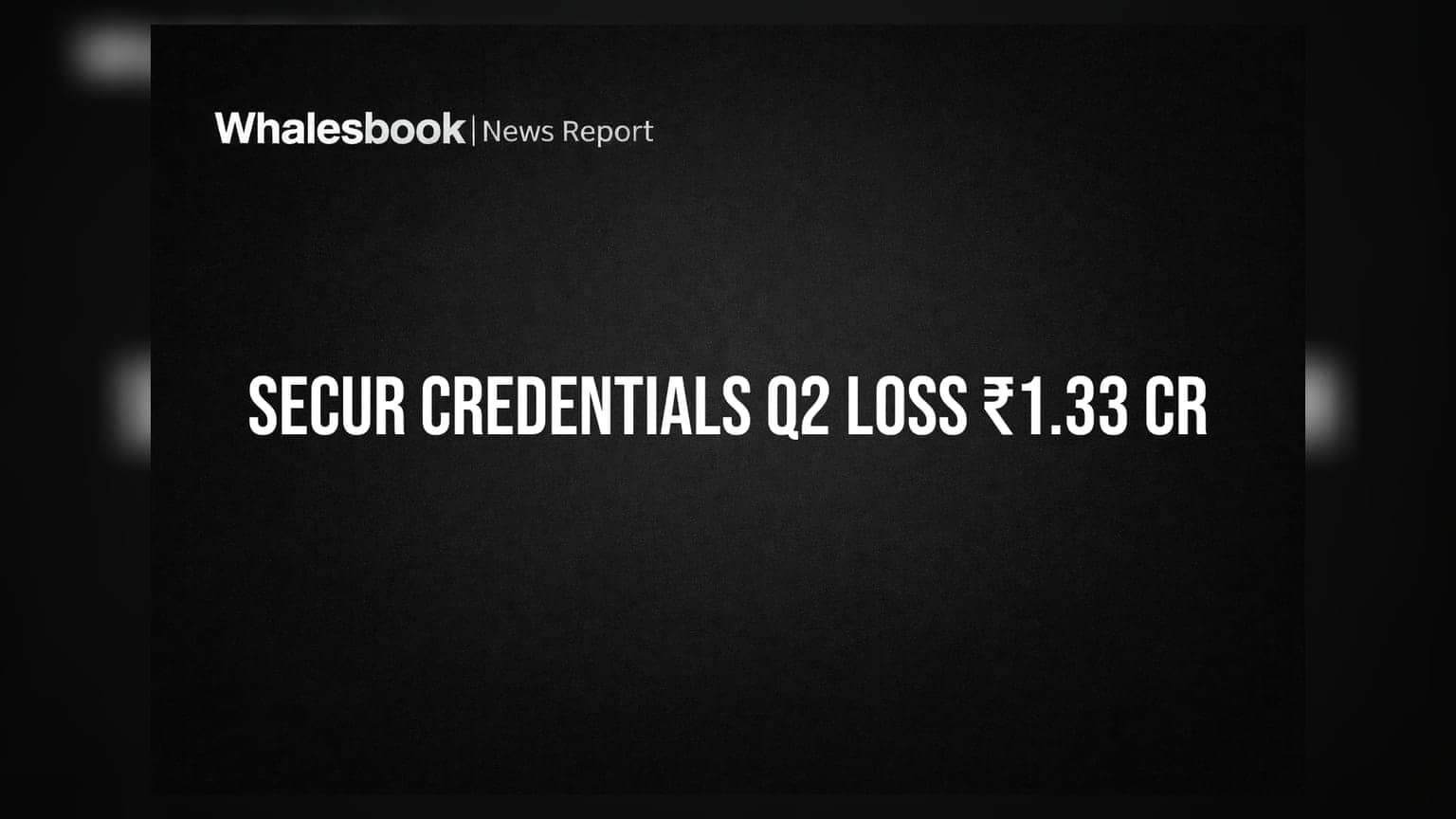 SecUR Credentials શેર: Q2 માં ₹1.33 કરોડનું નુકસાન, આવકમાં ભારે ઘટાડો, ઓડિટરની ગંભીર ચેતવણી