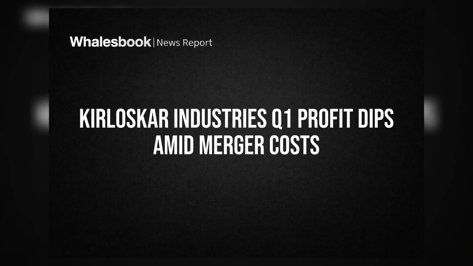 Kirloskar Industries Share: मर्जर के खर्चों से डूबा मुनाफा, कंपनी को हुआ ₹82.32 करोड़ का झटका