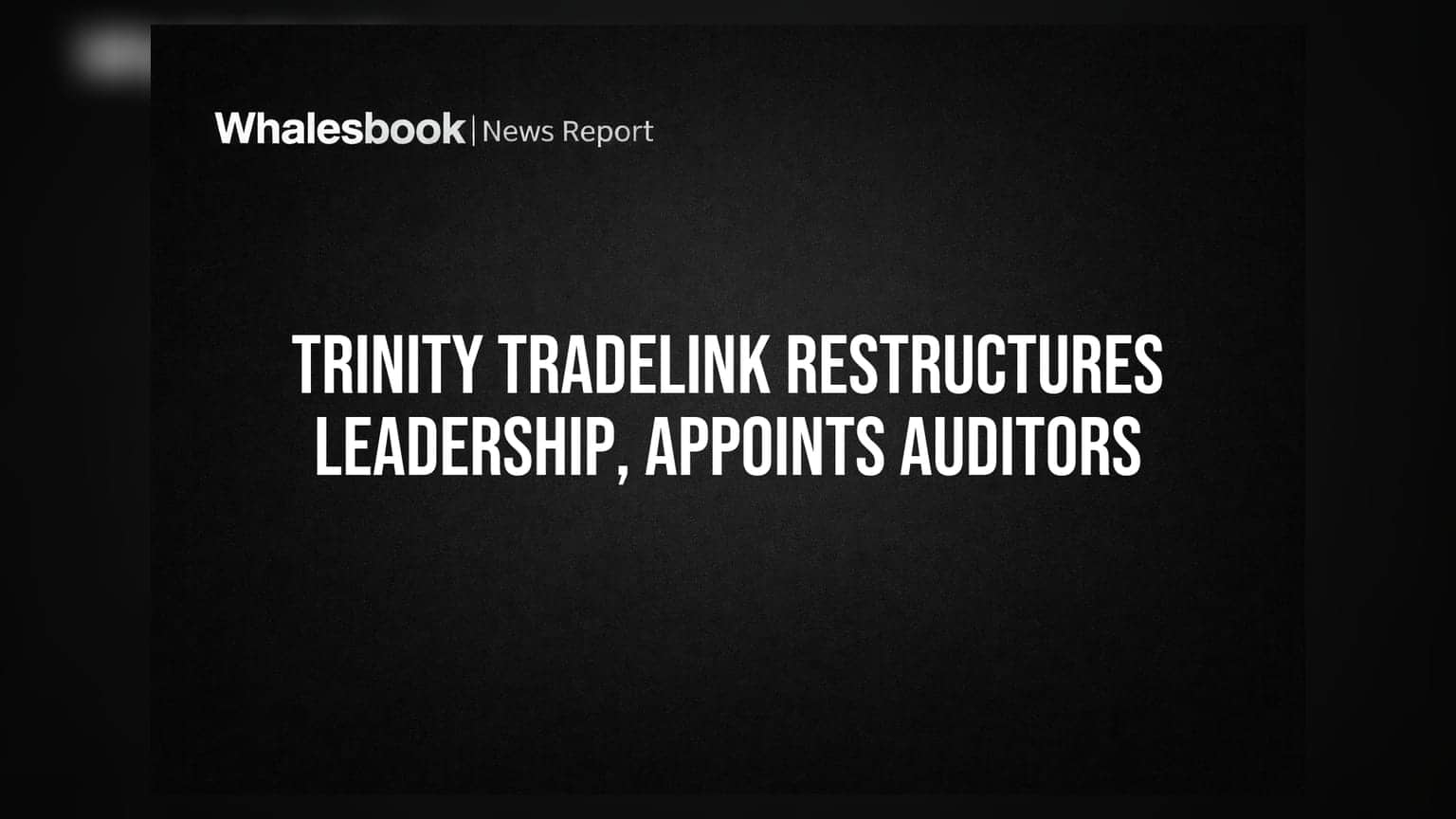 Trinity Tradelink Appoints New CFO, Auditors, Directors, MD Reappointed