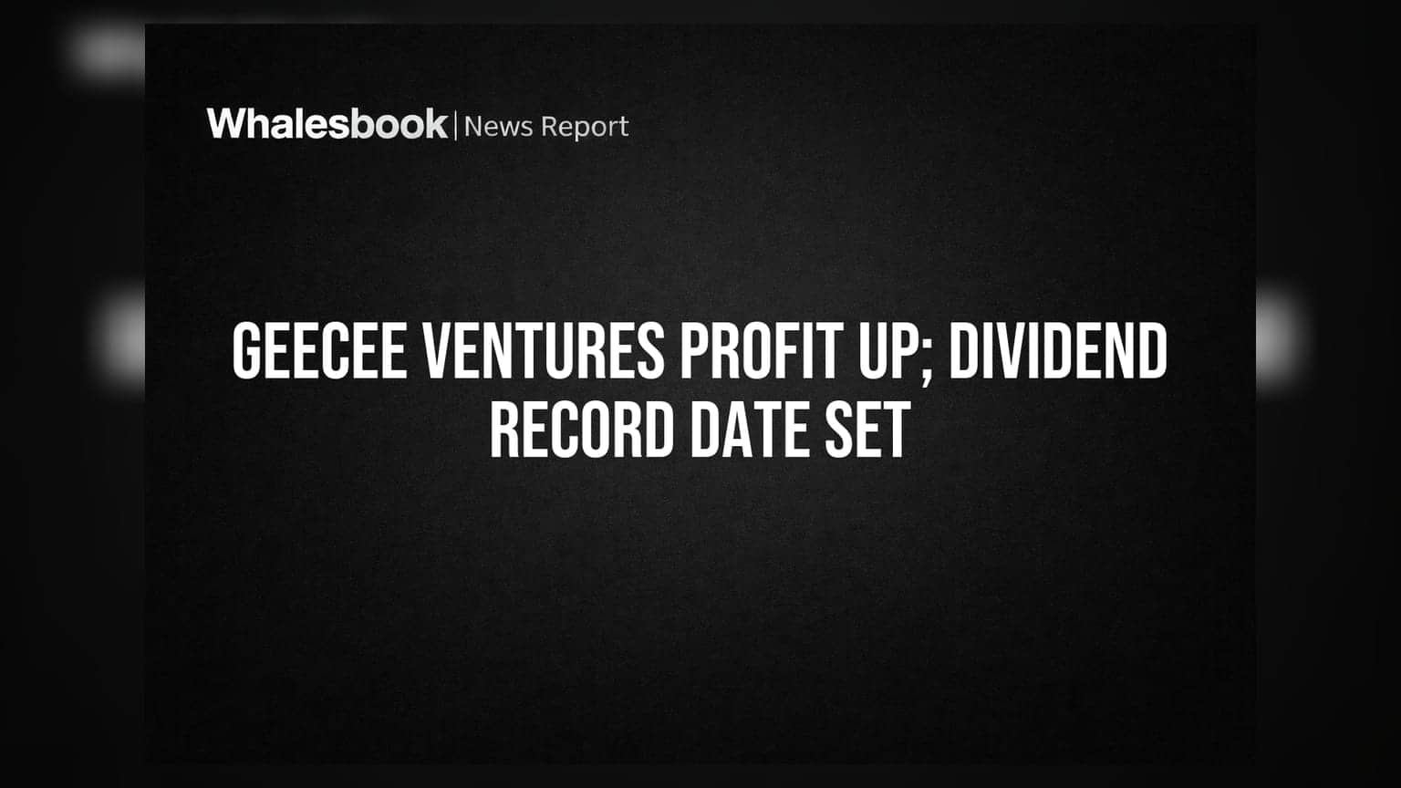 GeeCee Ventures Q1 FY27: નફામાં **171%** નો જબરદસ્ત ઉછાળો, ડિવિડન્ડ માટે રેકોર્ડ ડેટ જાહેર