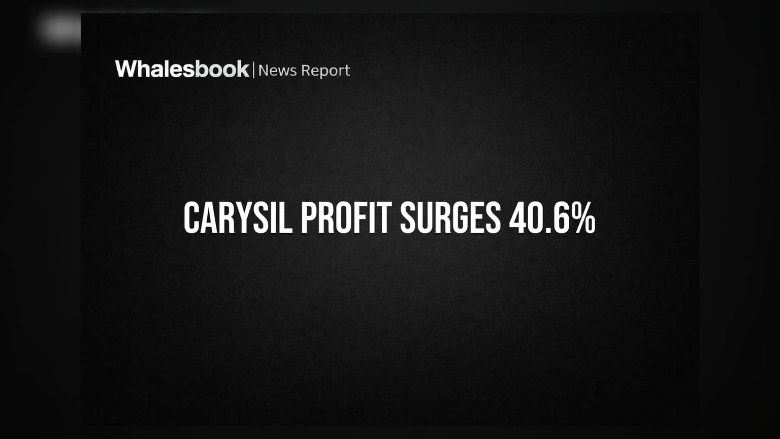 Carysil Ltd: जून तिमाहीत नफ्यात तब्बल **40.6%** ची वाढ, शेअर तेजीत!