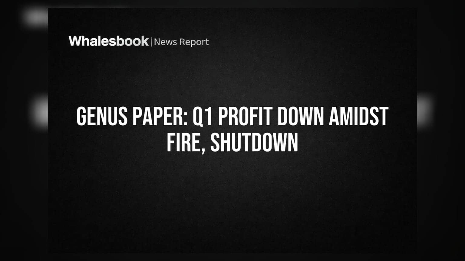 Genus Paper Q1 2026 Revenue Down to ₹218.72 Cr; Fire Impact Neutralized by Insurance