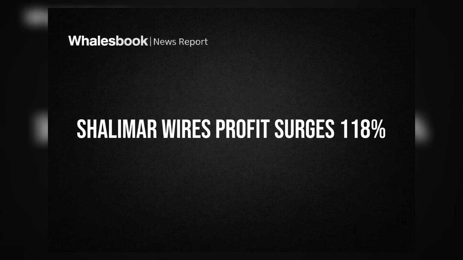 Shalimar Wires Q1 Profit Surges 118% to ₹2.2 Crore on Higher Revenue