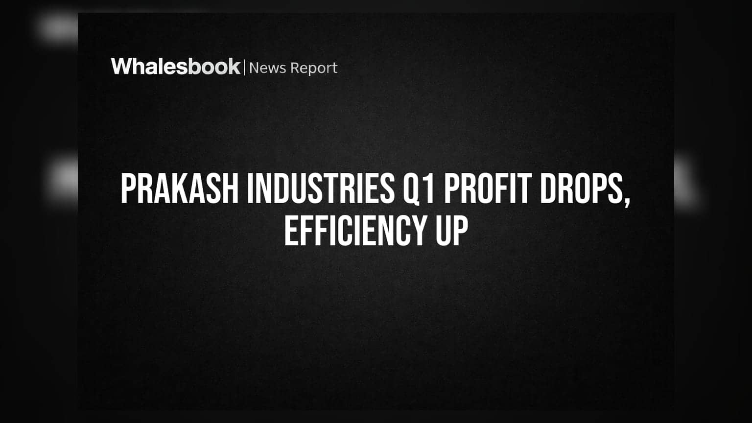 Prakash Industries Q1 Profit Down 22%; EBITDA Margin Improves