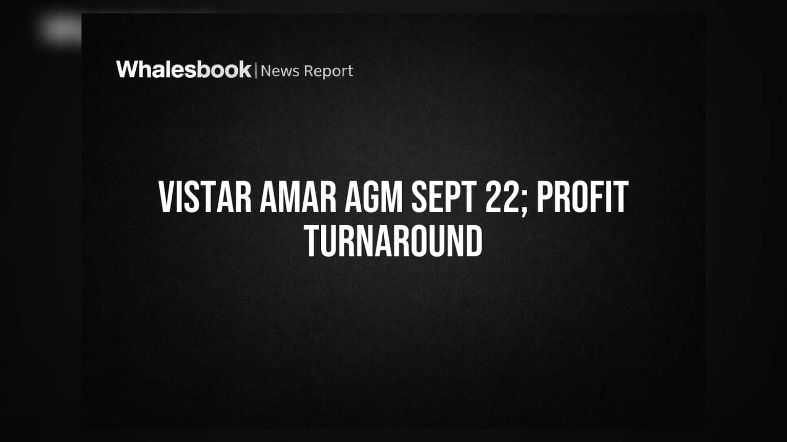 Vistar Amar Share: 42वीं AGM 22 सितंबर को, कंपनी ने दर्ज किया शानदार Profit Turnaround!