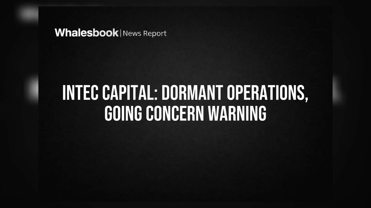 Intec Capital के डूबने का खतरा? 'Going Concern' पर ऑडिटर ने जताई चिंता, ₹0.95 Cr का घाटा