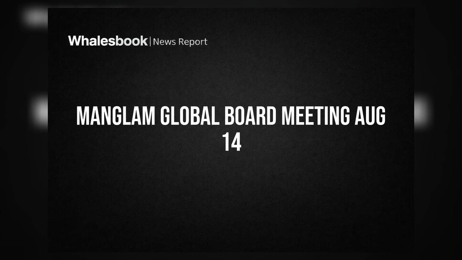 Manglam Global to Consider Preferential Issue, Quarterly Results on Aug 14