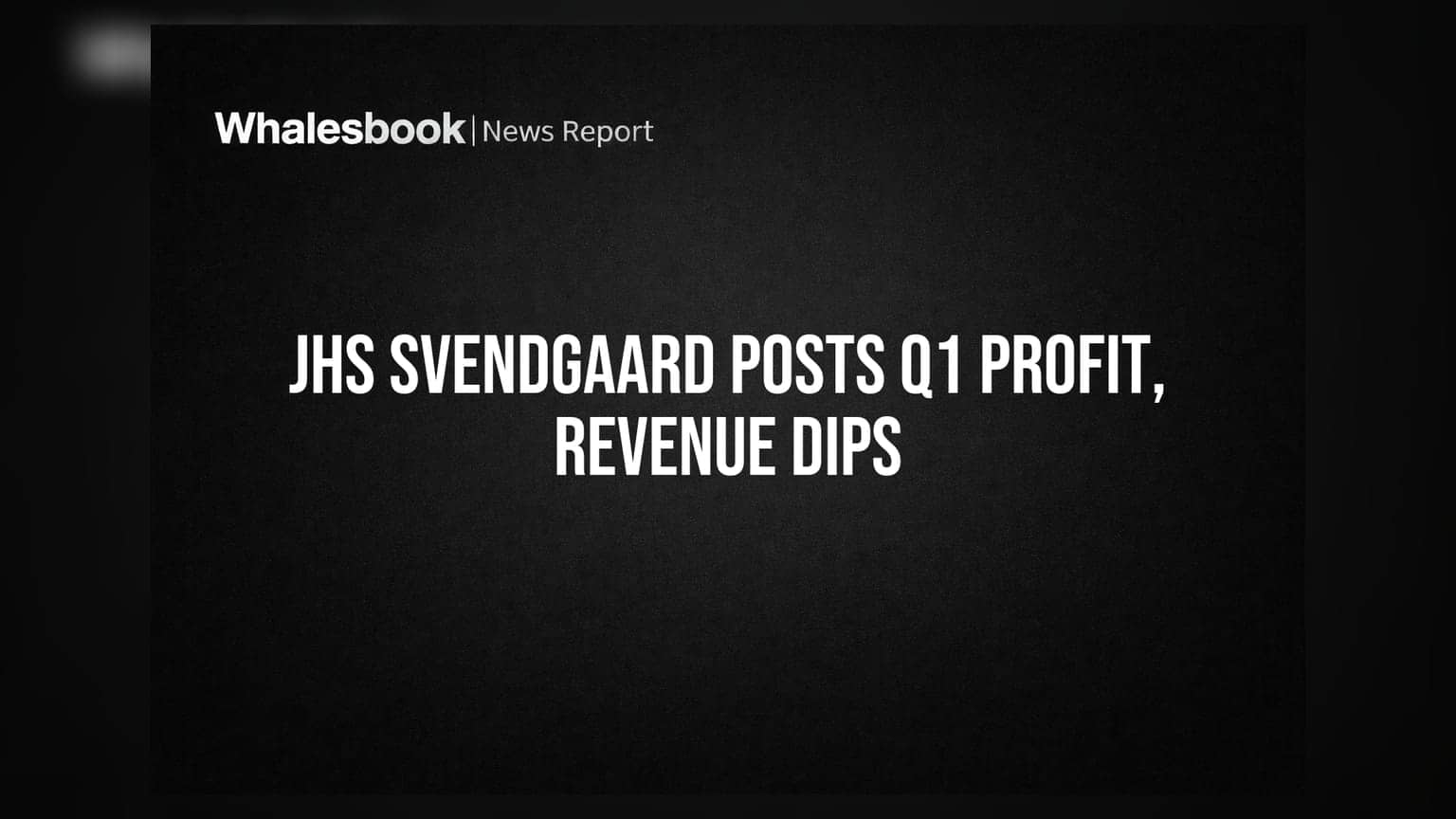 JHS Svendgaard Q1 FY27 Profit Rs 1.09 Cr vs Loss; Revenue Down