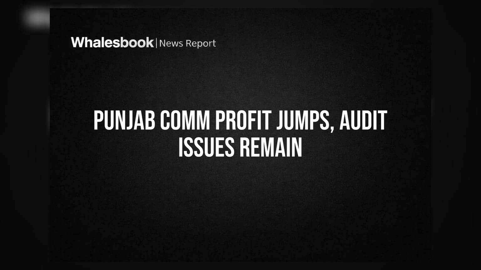 Punjab Communications: ਪ੍ਰੋਫਿਟ 'ਚ ਵੱਡਾ ਵਾਧਾ, ਪਰ ਆਡਿਟਰ ਦੀਆਂ ਚਿੰਤਾਵਾਂ!