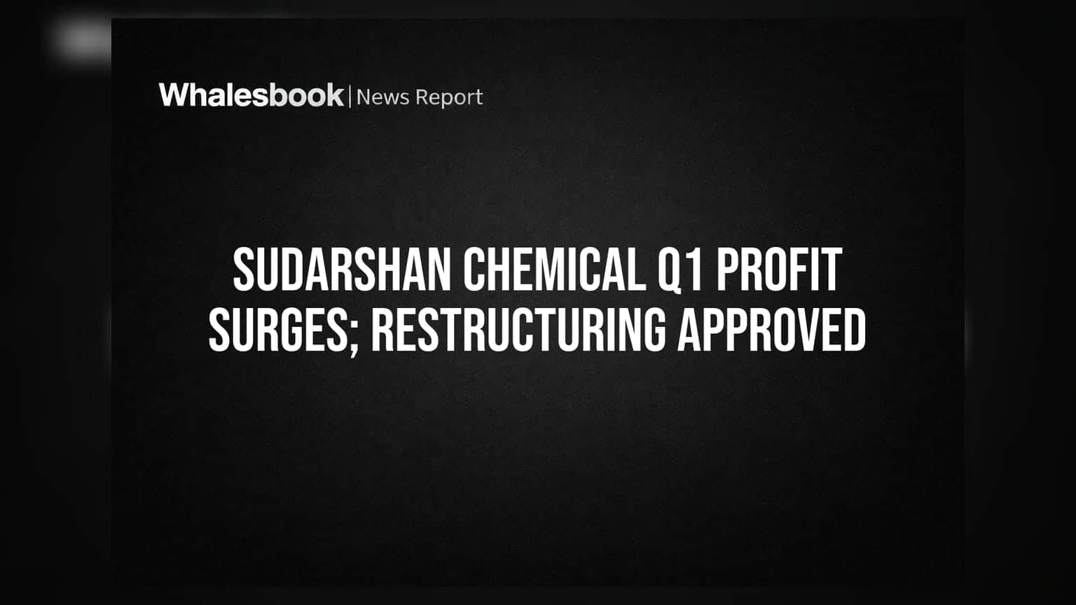 Sudarshan Chemical: दमदार तिमाही! प्रॉफिटमध्ये झाली ८८% वाढ, शेअरहोल्डिंगमध्येही तेजी