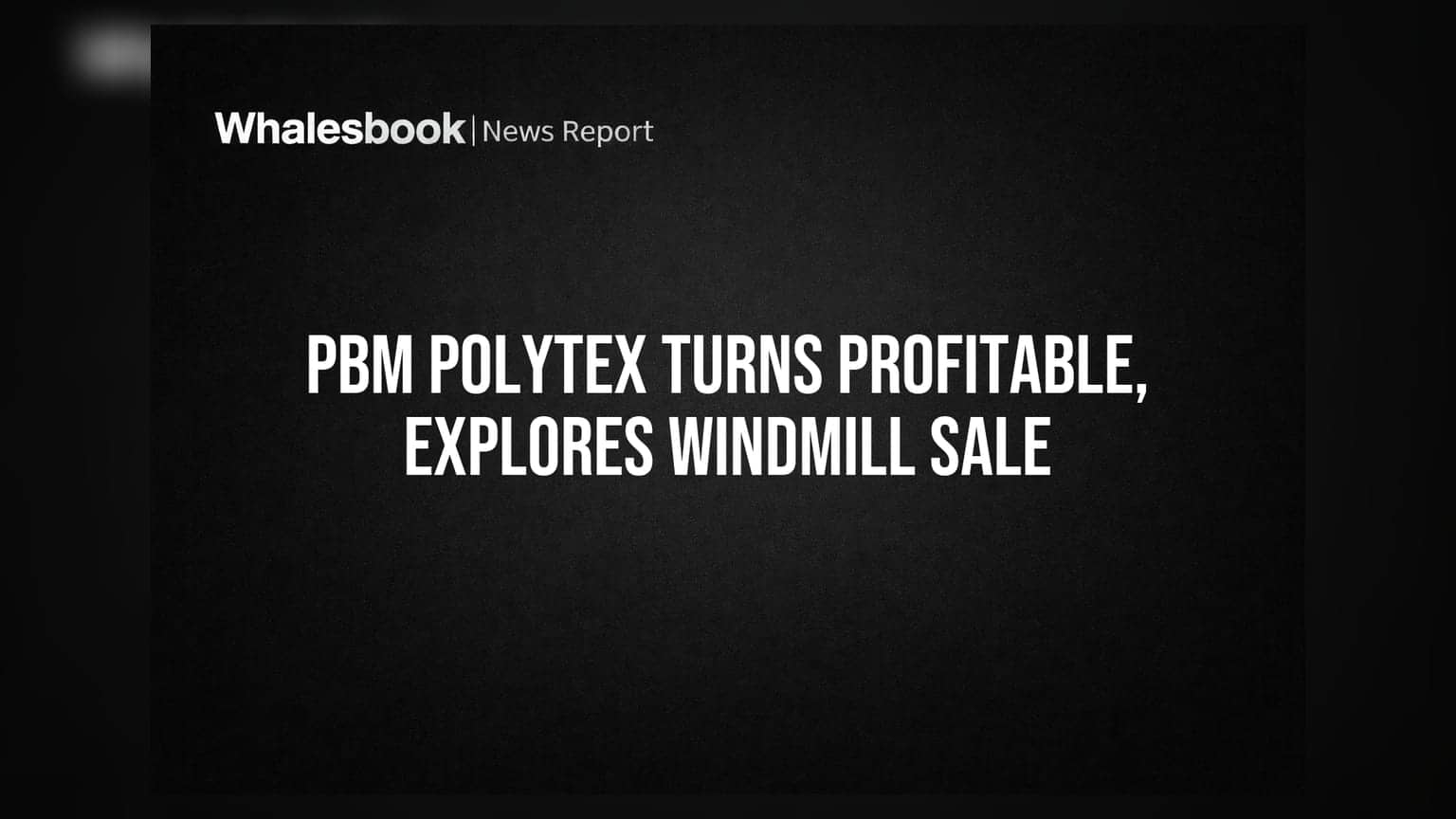 PBM Polytex Shares Surge: ₹2.48 કરોડના Profit સાથે કંપની નફામાં, હવે Windmill Strategy પર નજર